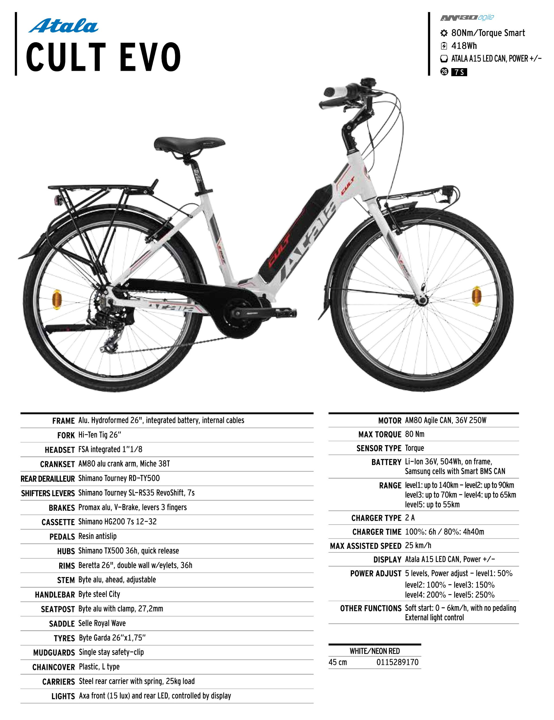 Articolo Esaurito: ATALA CULT EVO