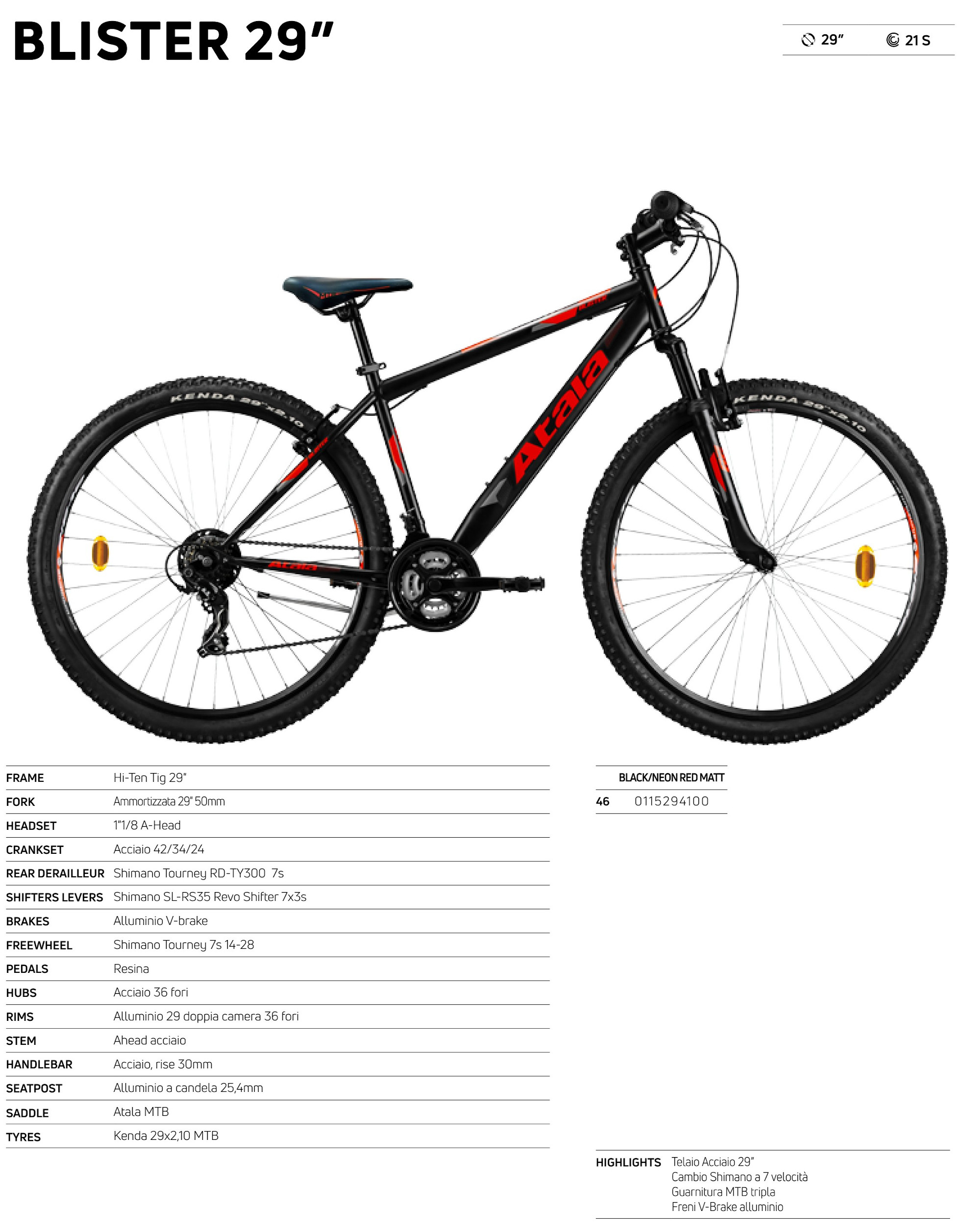 MTB: ATALA BLISTER 29”