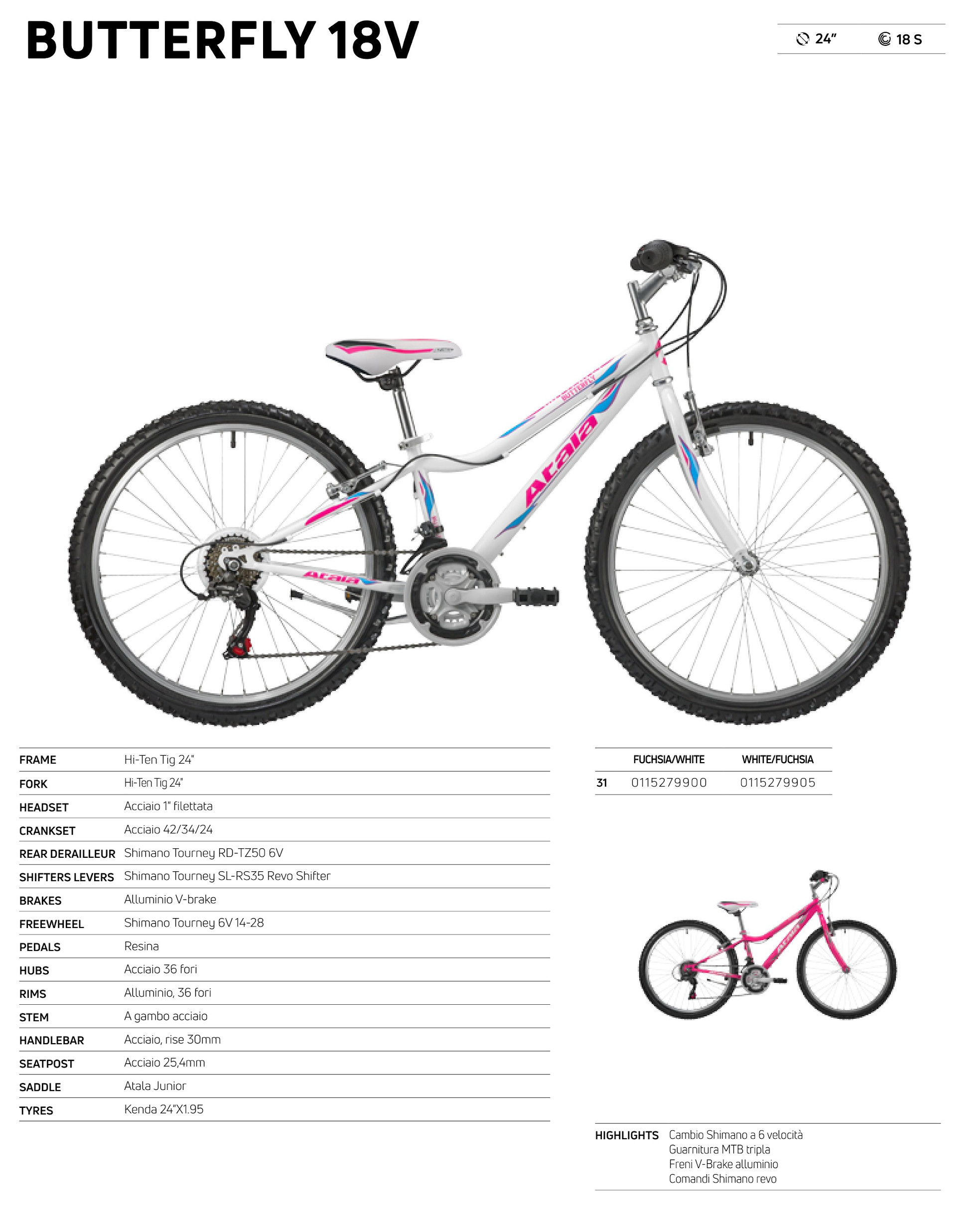 Kids: ATALA BUTTERFLY 18V