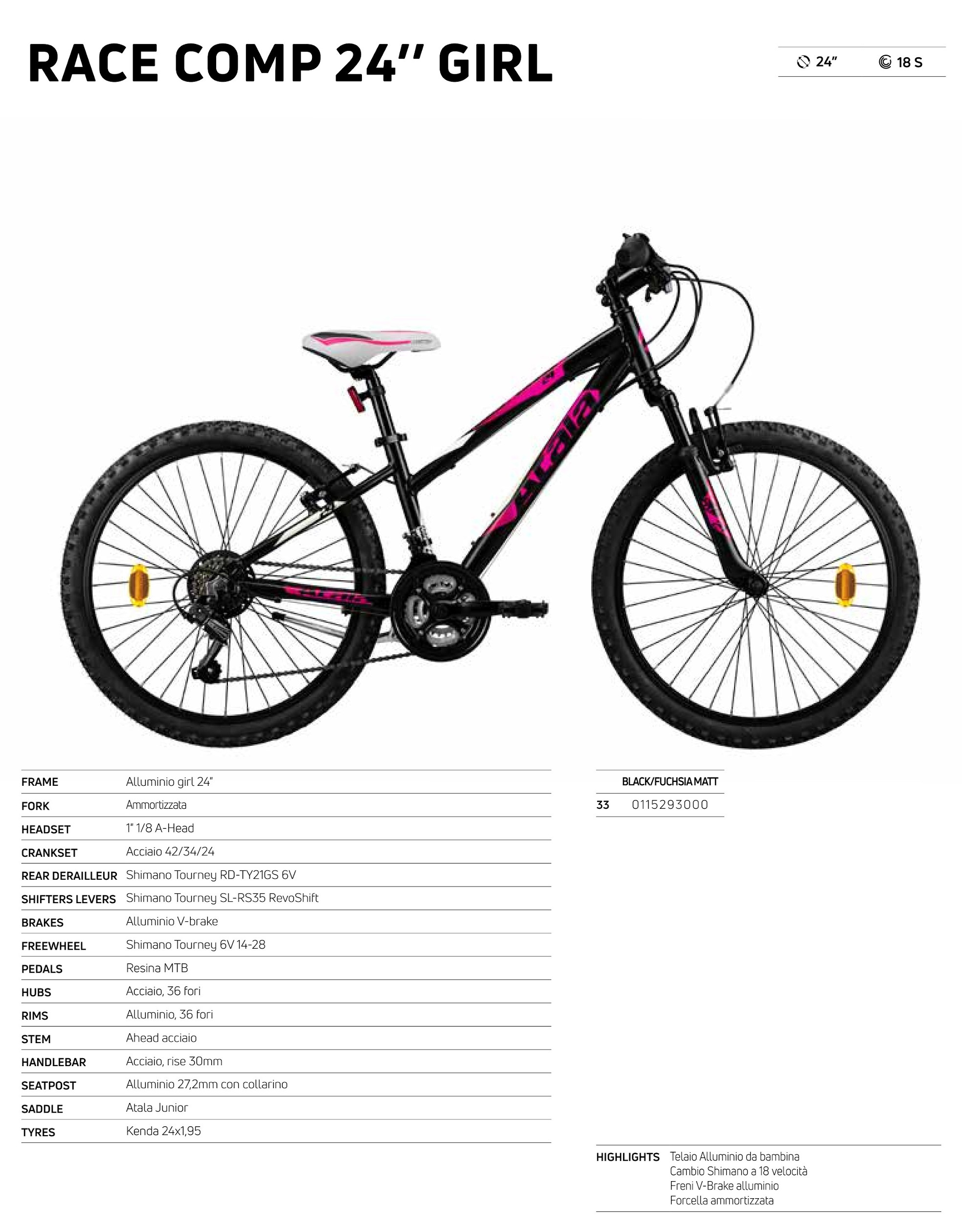 Kids: ATALA RACE COMP 24” GIRL
