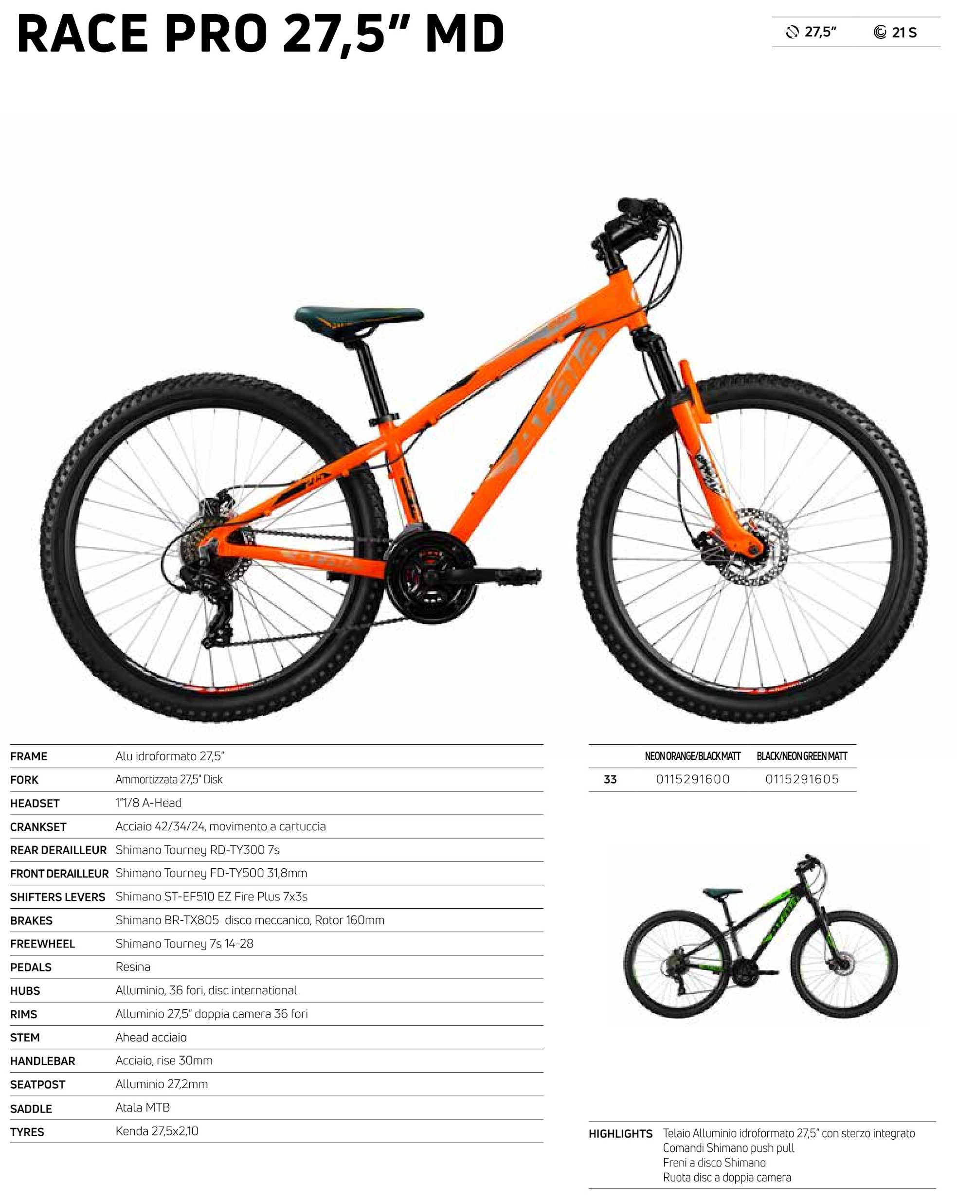 MTB: ATALA RACE PRO 27,5” MD