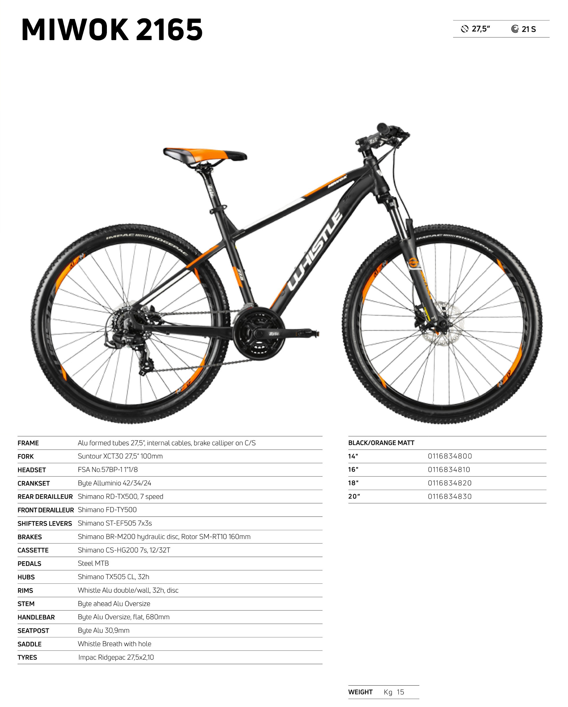 MTB Hardtail: WHISTLE MIWOK 2165
