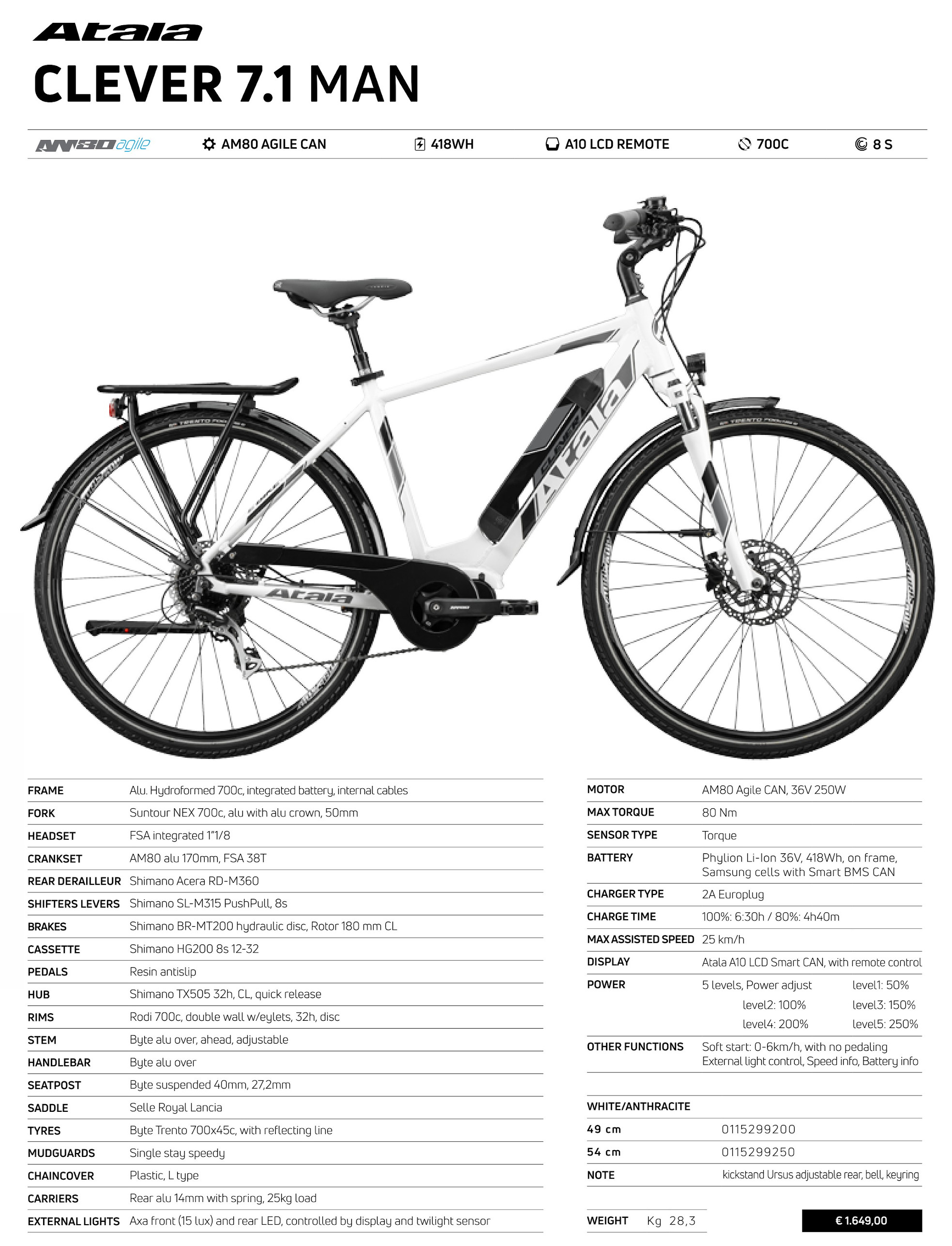 E Trekking: ATALA CLEVER 7.1 MAN