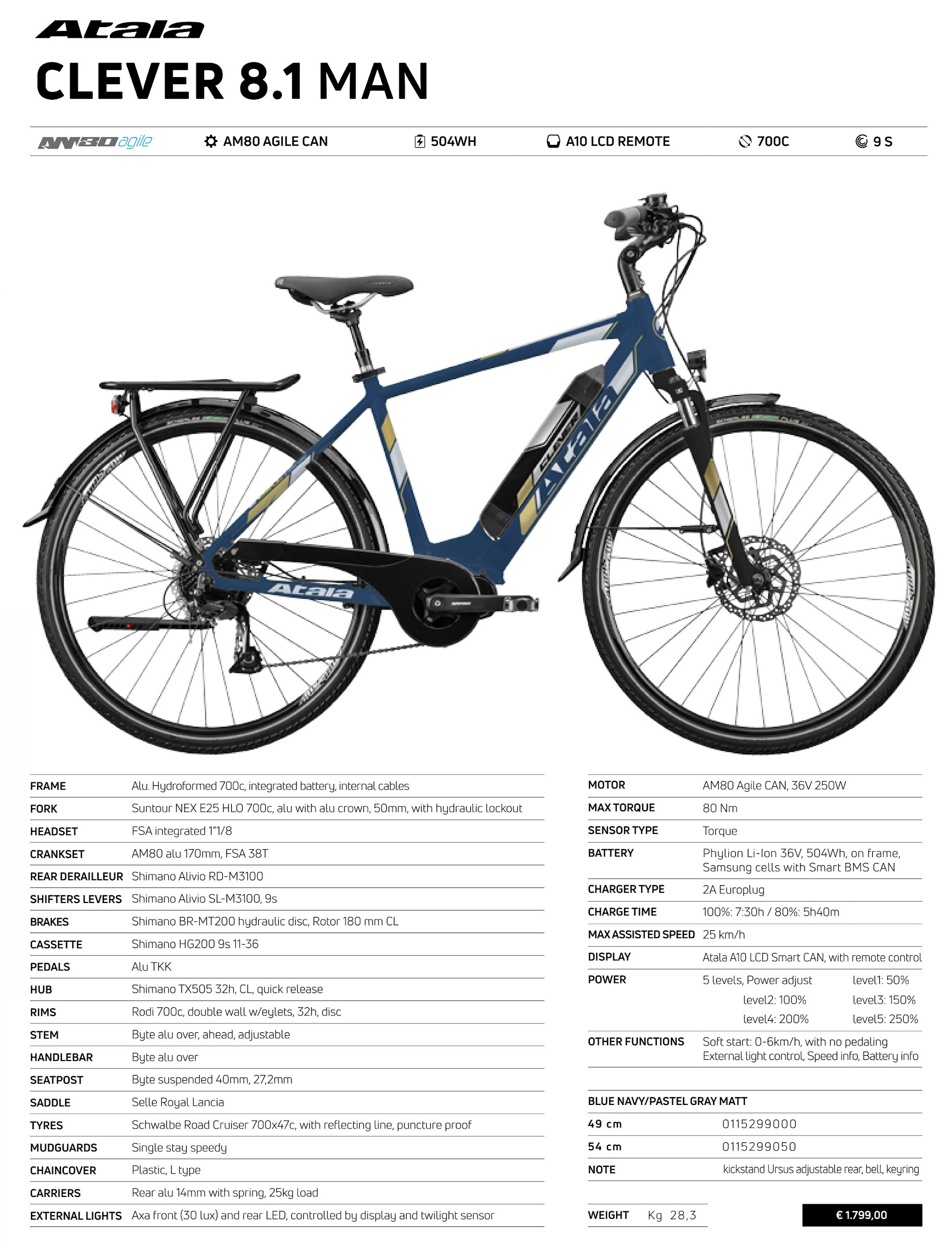 E Trekking: ATALA CLEVER 8.1 MAN