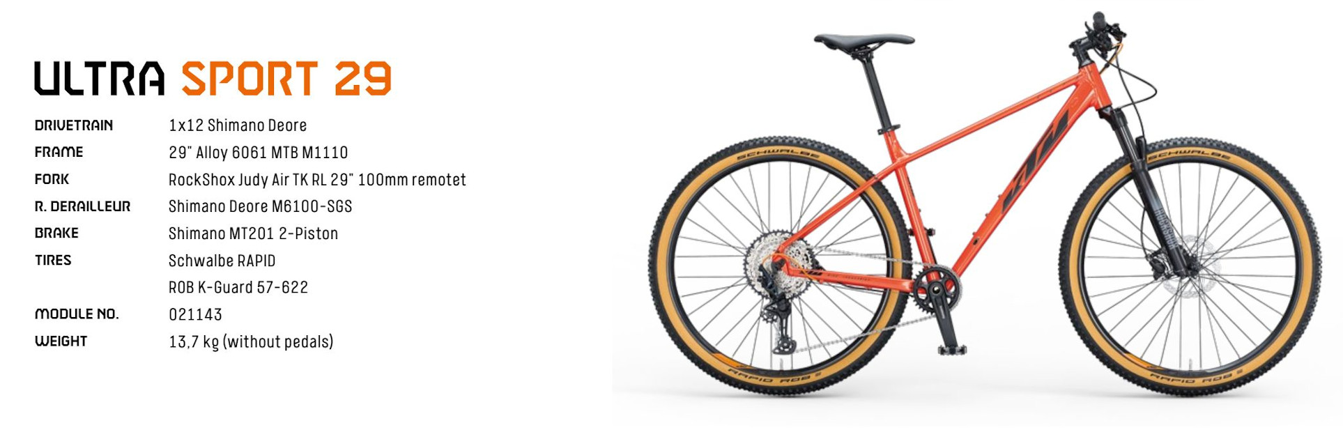 MTB: KTM ULTRA SPORT 29 - L