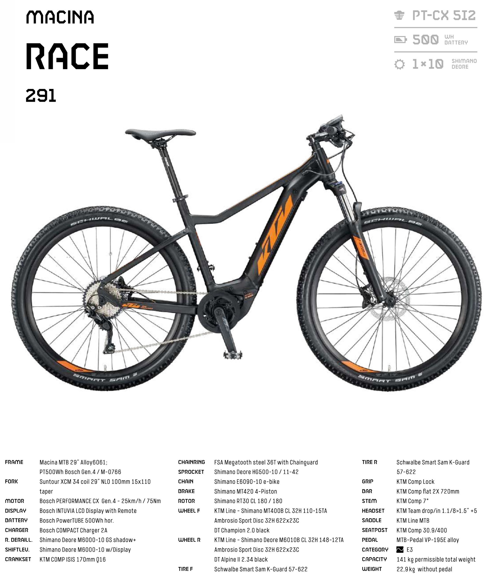 Articolo Esaurito: KTM MACINA RACE 291